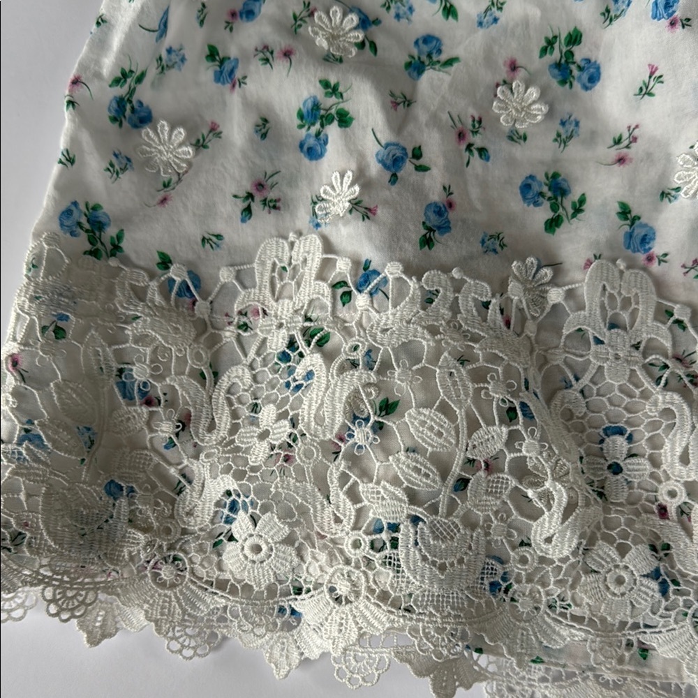 For Love and Lemons Muna Floral Embroidered Lace Pull on Cover Up Shorts Size‎ L - Picture 7 of 13